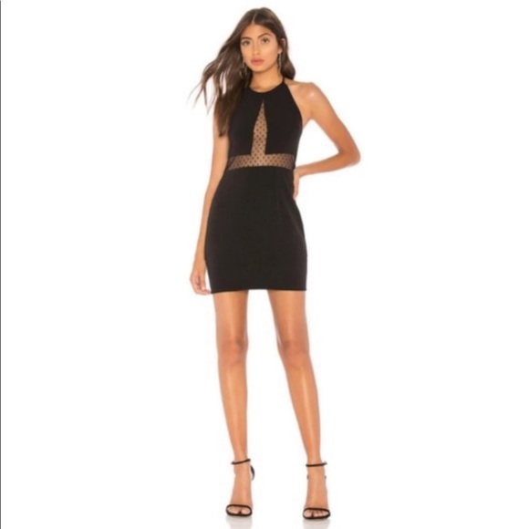 superdown Dresses & Skirts - REVOLVE About us Marcy Black Backless Halter Mini Dress